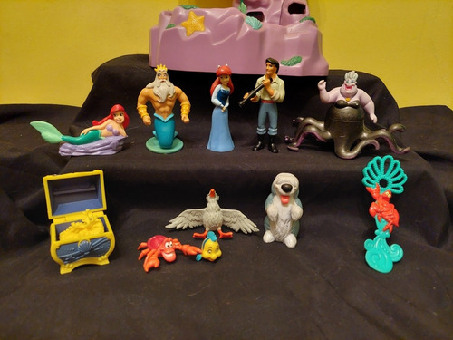 Sirenita Ariel Disney Set Mini Tipo Polly Armado (Usado)