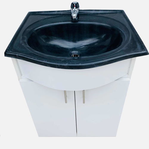 Imagen 3 de 10 de Mueble Armado Con Bacha Pileta Grande 60 Cm Modelo Curvo