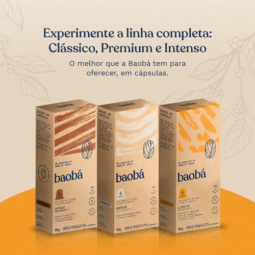 Cápsula Café Clássico Especial Baobá 30unidades Intensidade5