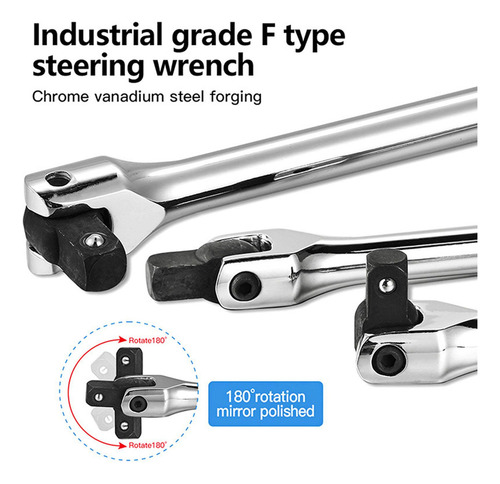 Ft Chave De Soquete De Haste 1/2 Breaker Bar 18 Polegadas