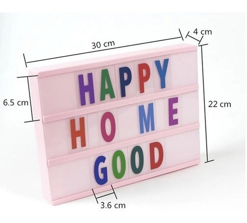 Imagen 1 de 5 de Letrero De Luz Led Color Rosa