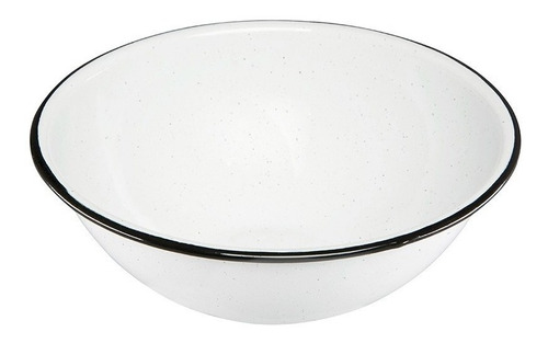 Bowl 500ml Ac.vitrificado Blanco C/borde Negro Cinsa