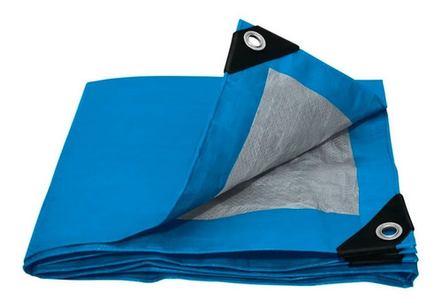 Imagen 1 de 2 de Lona Azul De Polietileno 3m X 4m Reforzada Impermeable