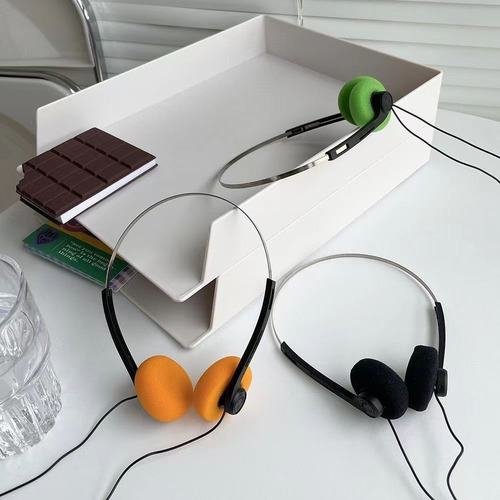 Auriculares Retro Portátiles Clásicos Vintage De Los 80