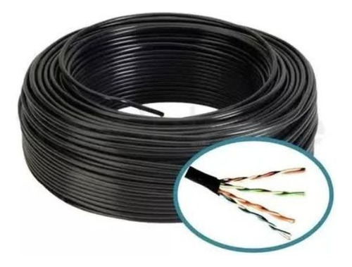 Cable Utp Cat 5e Exterior 4 Pares 50mts 50 Metros 0.5mm