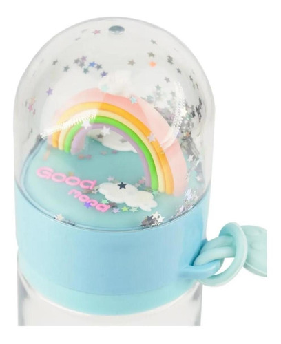 Imagen 2 de 7 de Vaso Para Agua Con Diseño Arcoiris Kawaii