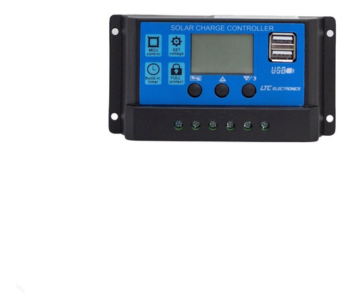 Imagen 2 de 10 de Regulador Panel Solar 10a Ltc Electronics Display Lcd