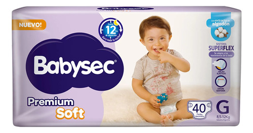 Pañales Babysec Premium Soft Super Flex Grandes M G Xg Xxg