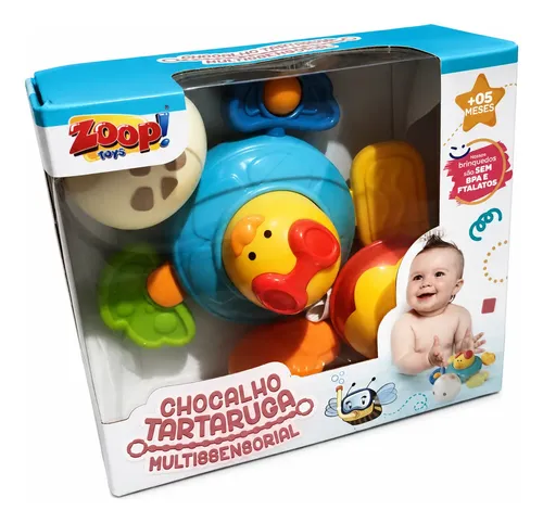 Chocalho Tartaruga Multissensorial Zp01409 - Zoop Toys | MercadoLivre