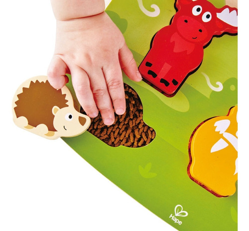 Puzzle Tactil De Animales Del Bosque Hape