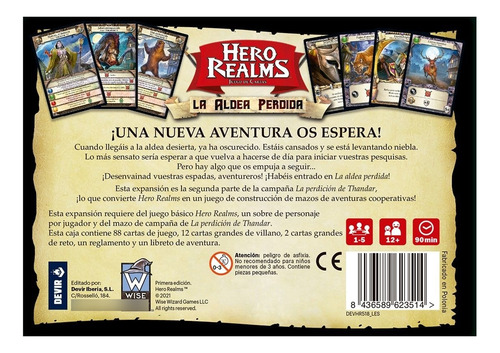 Juego De Mesa Hero Realms La Aldea Perdida Devir Muy Lejano