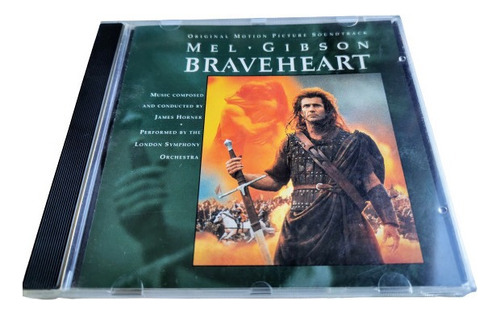 Braveheart Cd Soundtrack Importado Usa Corazon Valiente 