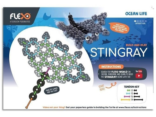 Juguete Didáctico Flexo Mantarraya Bloques Construcción