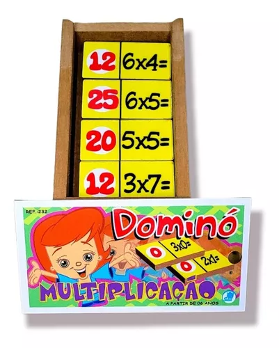 2 Jogos de Dominó Matemática Multiplicação e Divisão - Keverse