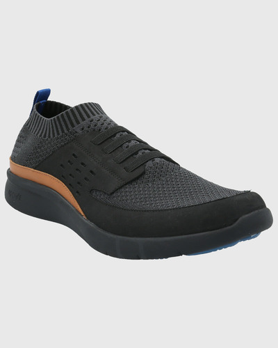 Zapatilla Knit Hombre Martin 3 Negro Hush Puppies