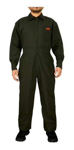 Overol Beaver Gabardina Verde Olivo 100% Algodón Talla Extra