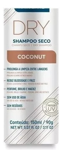 Shampoo Seco Coconut Above 150ml Kit 03 Unidades