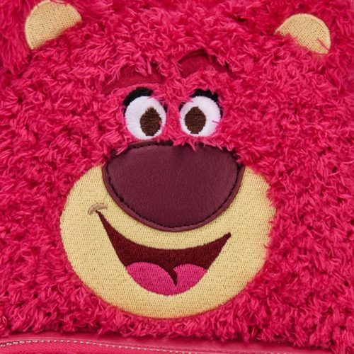 Bolso Backpack Oso Lotso Minimochila Pixar Rosa Chicle Liso Níquel Rosa Chicle