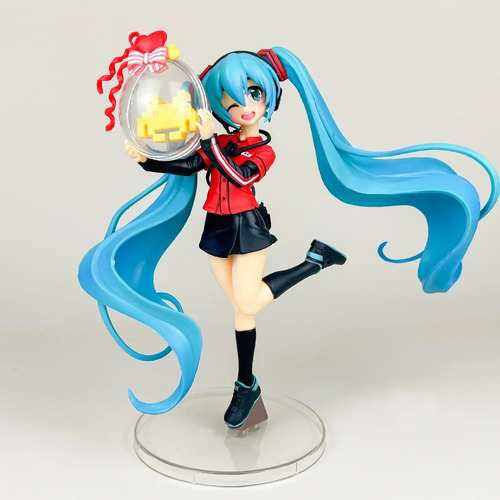 Figura De Hatsune Miku Uniforme Kawaii De Pvc 21cm