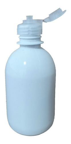 Envase, Botella Pet Blanca 250ml Con Tapa Flip Top X 100