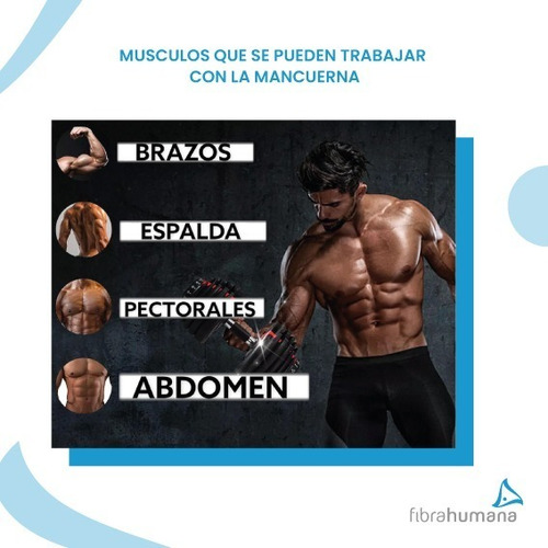 Mancuerna Maciza 16 Kg Regulable Ajustable Gym Fitness