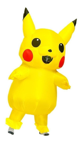 Imagen 2 de 2 de Disfraz Pikachu Inflable