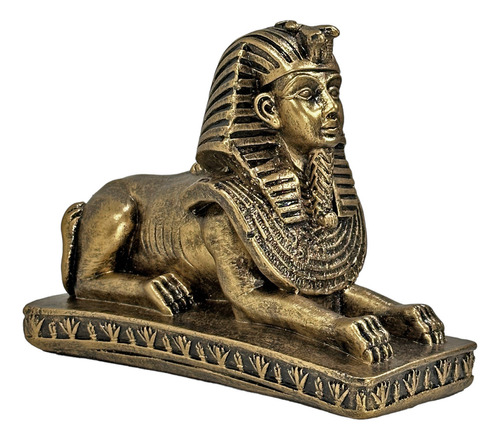 Esfinge Gizé Mitologia Grega Egípcia Proteção Estátua 15cm