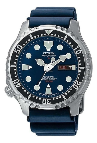 Reloj Citizen Promaster Automatic Ny004017l Hombre Color de la malla Azul Color del bisel Negro Color del fondo Azul