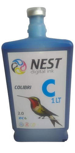 Nest Digital Tinta Eco Solvente Colibri X 1 Litro Cian