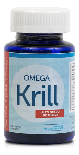 Omega Krill - 60 Cápsulas Sabor Sin sabor
