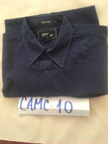 Camisa Manga Corta - Fox - Azul - Talla Xl - Camc10