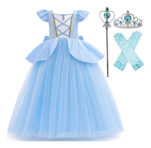 Vestido Belle Princess Para Niñas Beauty And Beast