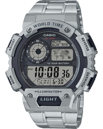 Reloj Casio  Ae 1400whd 1a Hora Mundial Caballero Original 