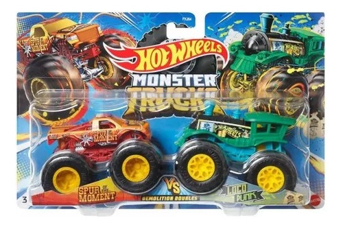 Hot Wheels Monster Trucks 2 Camiones Monstruo Metal Original