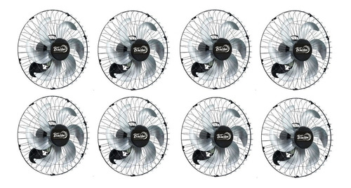 Kit 8 Ventilador Parede Delta Biturbo + Forte Potente Turbo