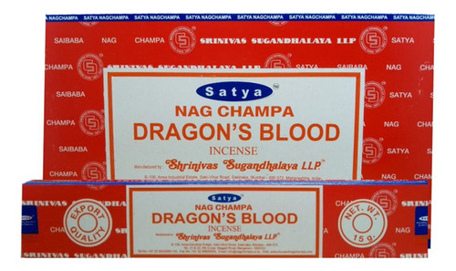 Incenso Satya Dragons Blood Cx.12un.15g