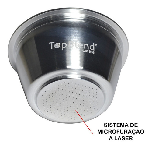 Imagem 3 de 5 de Cápsula Reutilizável Dolce Gusto Recarregável Topblend +tamp
