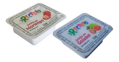 Geleia Mista Morango E Goiaba Kit Com 144 Blister De10g.