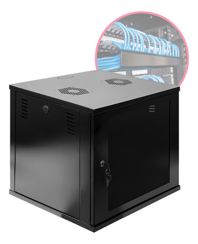 Mini Rack / Parede 19'' 9u X 470mm Desmontável Frete Gratis