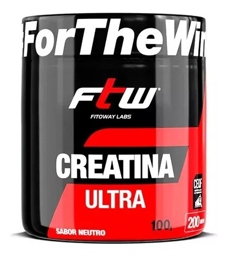 Creatina Ultra Absorção 100g Pote - Ftw Sabor Natural