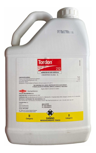 Imagen 1 de 1 de Herbicida Tordon 212 Uso Agricola