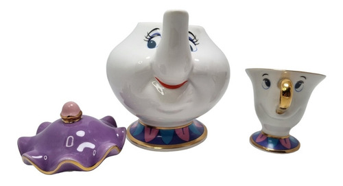 Mug Tetera Taza Pocillo Ceramica Bella Y La Bestia Importado