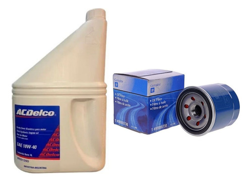 Filtro + Aceite Chevrolet 100% Spark 1.2 16 Semisint Acdelco