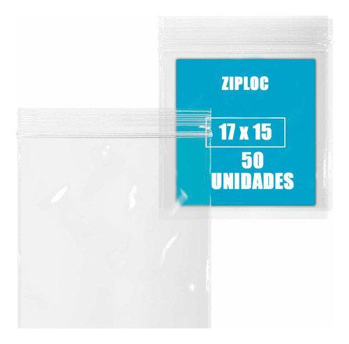 Bolsas Herméticas Ziploc Alimentos 50 Unidades Con Cierre