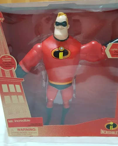 Disney Store Mr. Incredible Light-Up Talking Action Figure Incredibles 2 New