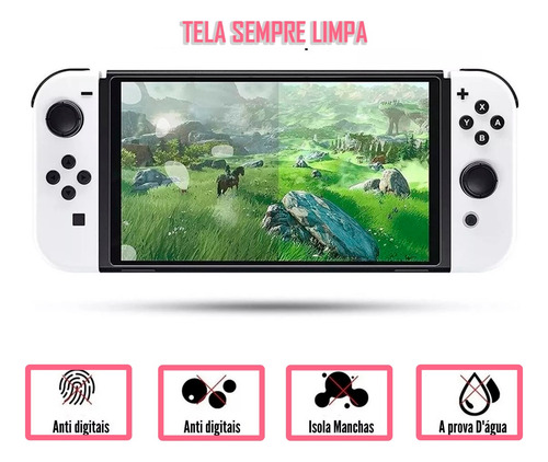 Película Anti-risco Para Display Para Nintendo Switch Oled