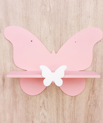 Repisa Decorativa Estante Para Bebés Niñosmodelo Mariposa