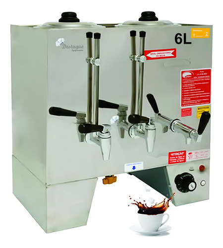Cafeteira Conjuga 6l Café/leite Inox Consercaf - Mcl6 110v