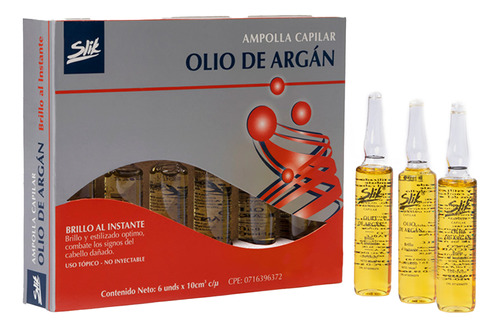 Ampolla Capilar Olio De Argán Slik 10cc 25unds