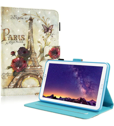 Galaxy Tab A . Case,  Slim Folio Stand D Premium Pu Lea...